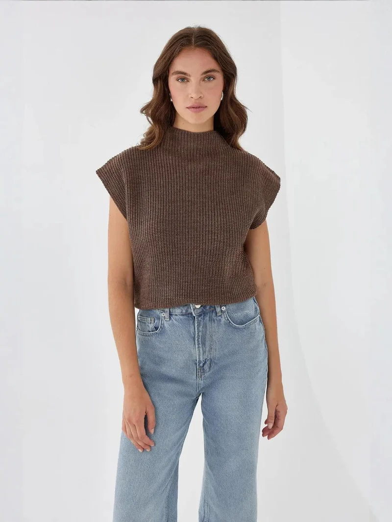 HICCUP Half Turtleneck Knit Sweater