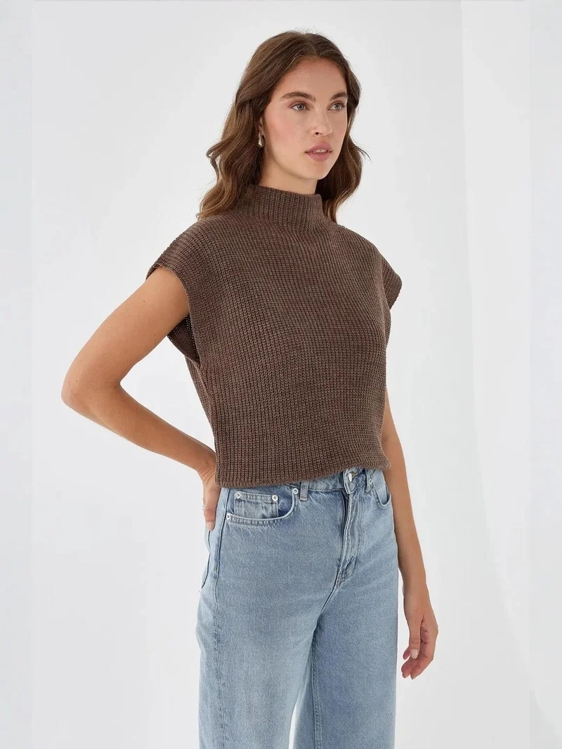 HICCUP Half Turtleneck Knit Sweater