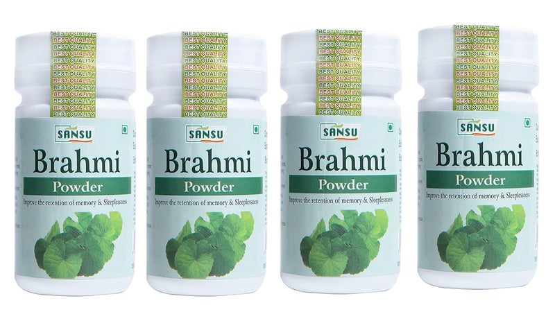 Sansu Brahmi Powder Ayurvedic Natural 100g Pack of 4 - Image 1