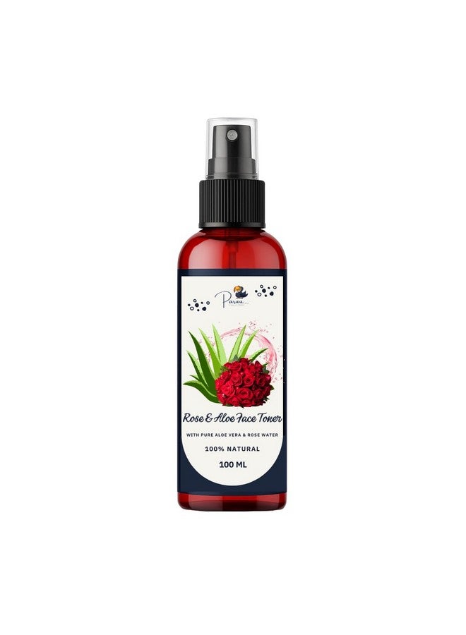 Paruu Rose Toner with Rose & Aloe Vera 100ml | Hydrating Face Toner for Glowing Skin, Acne Control & Pore Tightening | Natural & Alcohol-Free Toner for All Skin Types - Image 1