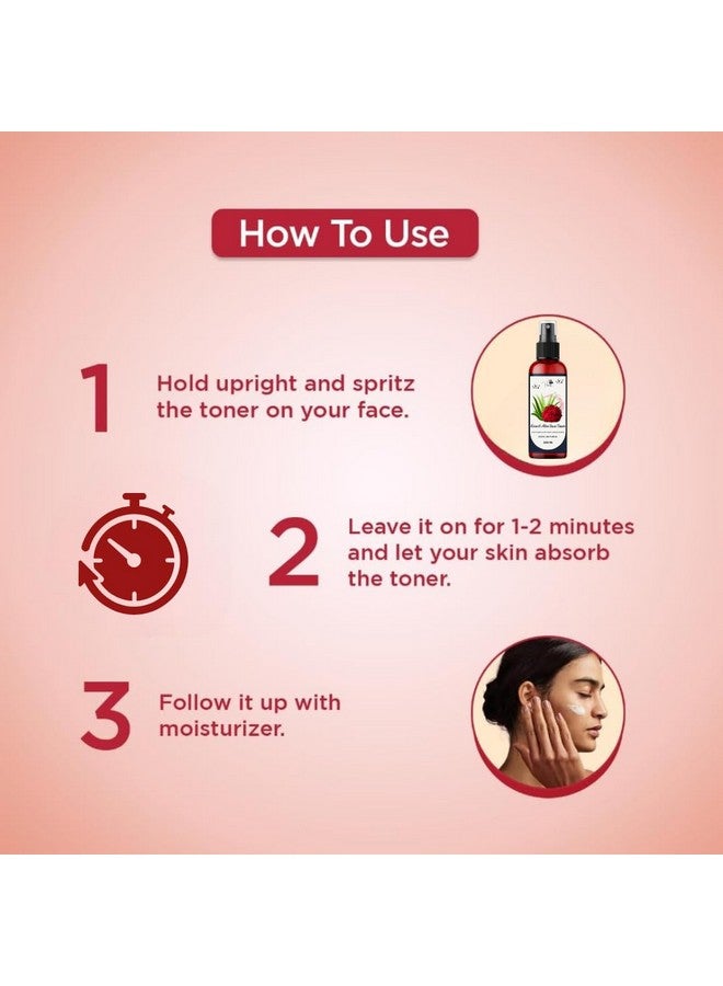 Paruu Rose Toner with Rose & Aloe Vera 100ml | Hydrating Face Toner for Glowing Skin, Acne Control & Pore Tightening | Natural & Alcohol-Free Toner for All Skin Types - Image 5