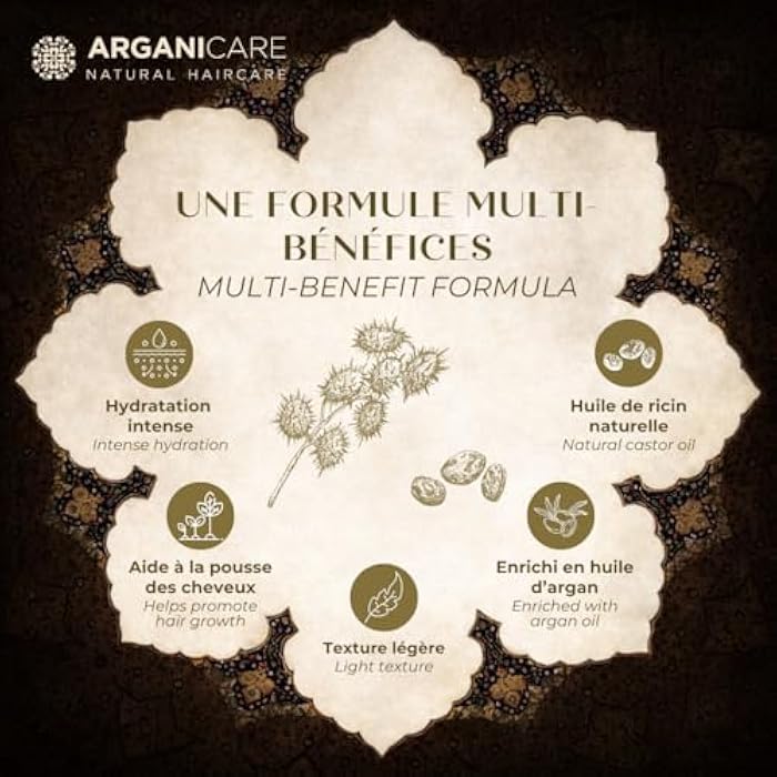 Arganicare | Duo Shampoo + Conditioner | Castor | Growth Accelerator | Gently Cleans & Moisturizes Hair | All hair types | 13.53 fl oz + 13.53 fl oz - Image 3
