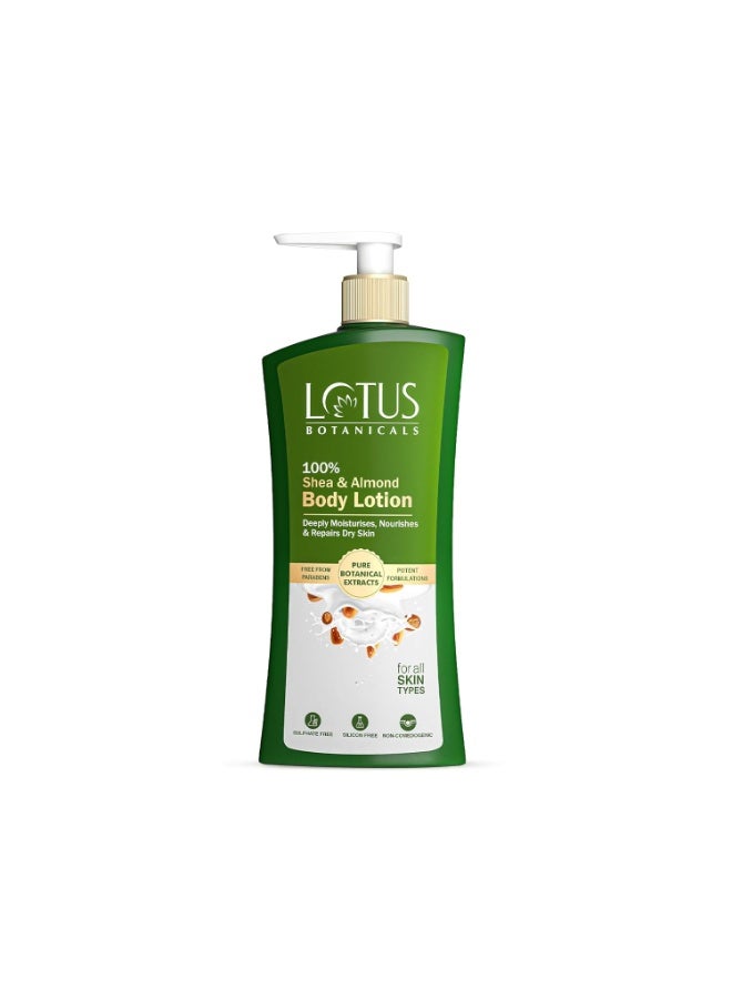 Lotus Botanicals 100% Shea & Almond Body Lotion 280ml + Shea Butter HydraMelt Body Cream 200g - Image 2