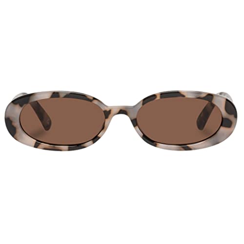 Le Specs Outta Love Sunglasses - Cookie Tort, Oval, Unisex, Micro 90s Sleek Style - Image 3