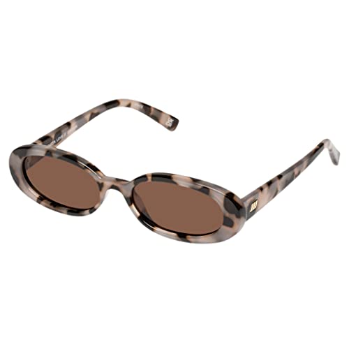 Le Specs Outta Love Sunglasses - Cookie Tort, Oval, Unisex, Micro 90s Sleek Style - Image 1