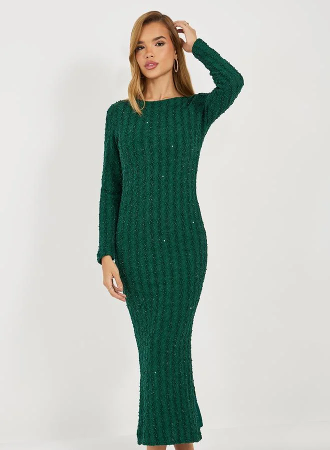 Styli Emerald Knit Dress