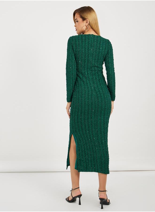 Styli Emerald Knit Dress  - Image 4