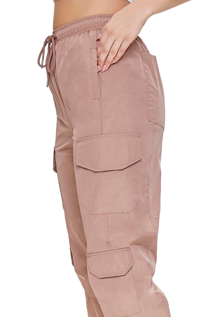 Forever 21 Windbreaker Cargo Joggers Cocoa Small - Image 5