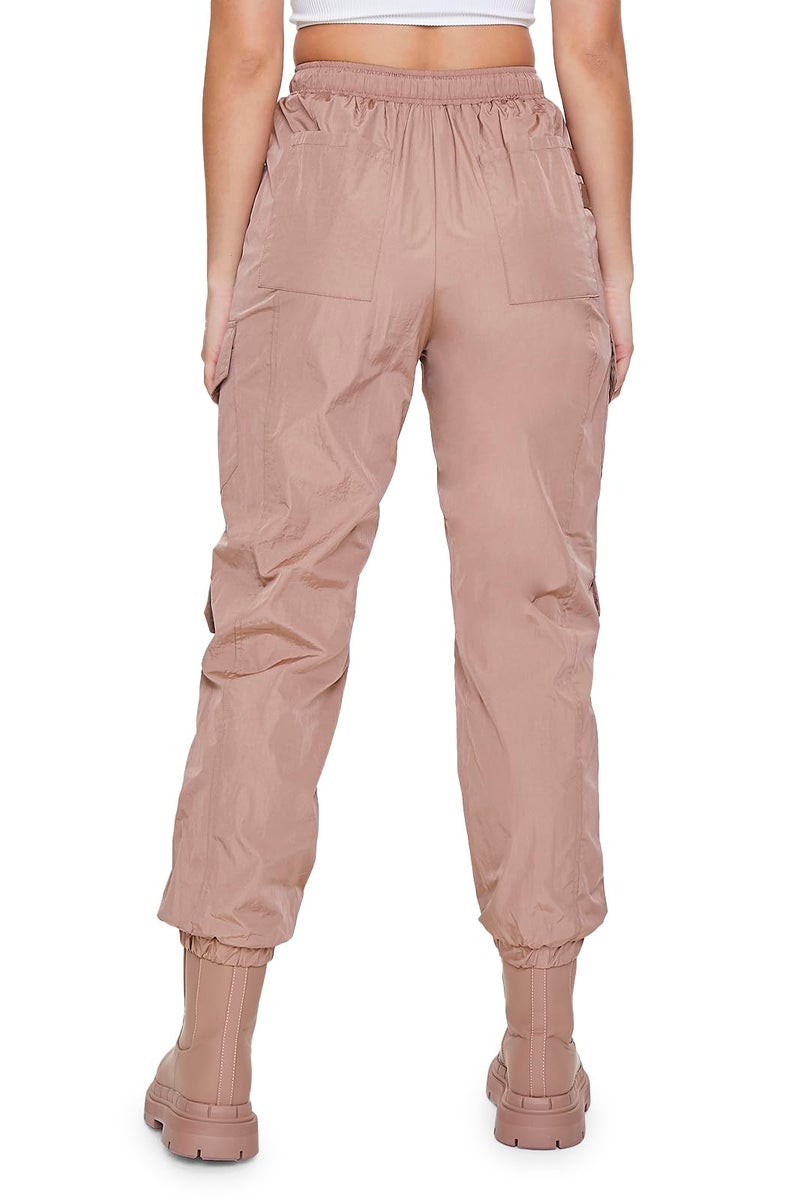 Forever 21 Windbreaker Cargo Joggers Cocoa Small - Image 4