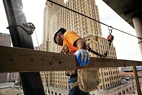 SHOWA Atlas 300 Natural Latex Palm Coated General Purpose Work Glove with Poly/Cotton Liner, 10-Gauge, Blue, Medium (12 Pair) - Image 5