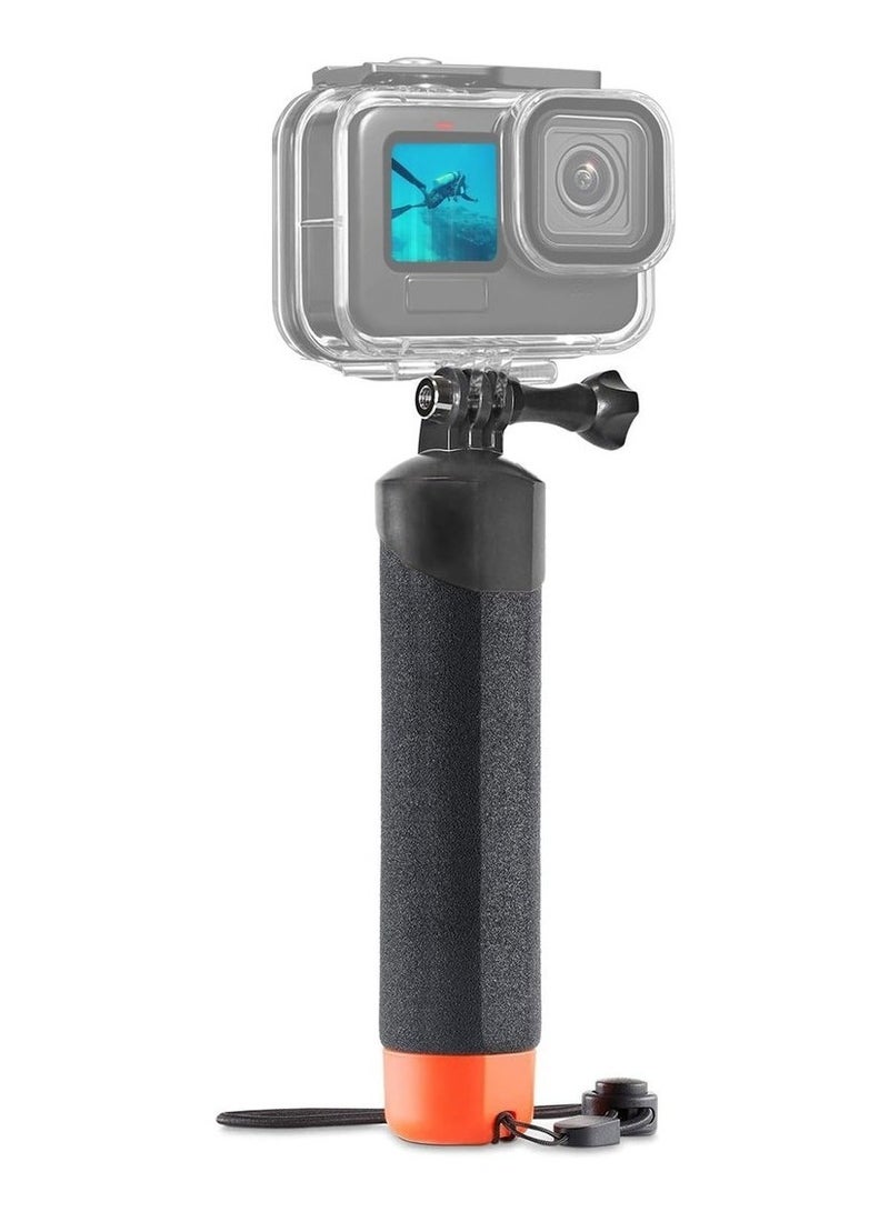 Waterproof Monopod Floating Hand Grip For Go Pro HERO 12/11/10/9/8/7/6/5/4/3 Session Max DJI Osmo And Other Action Cameras Snorkeling Underwater Diving Selfie Stick Pole  - Image 1