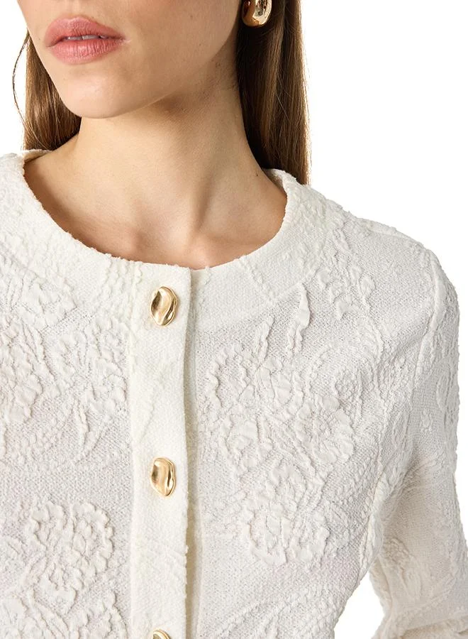 Koton  Floral Textured Cardigan for Women | Best Price UAE