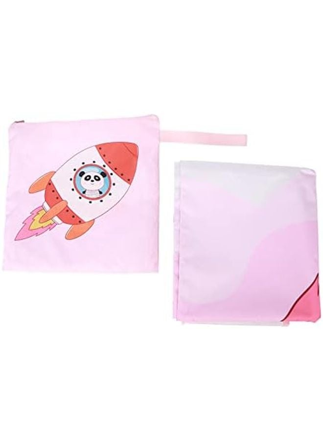 سجادة نزهة مزدوجة الطبقات مضادة للرمل مقاس 45 متر مع تخزين للشاطيء والتخييم والحفلات الموسيقية - Image 2