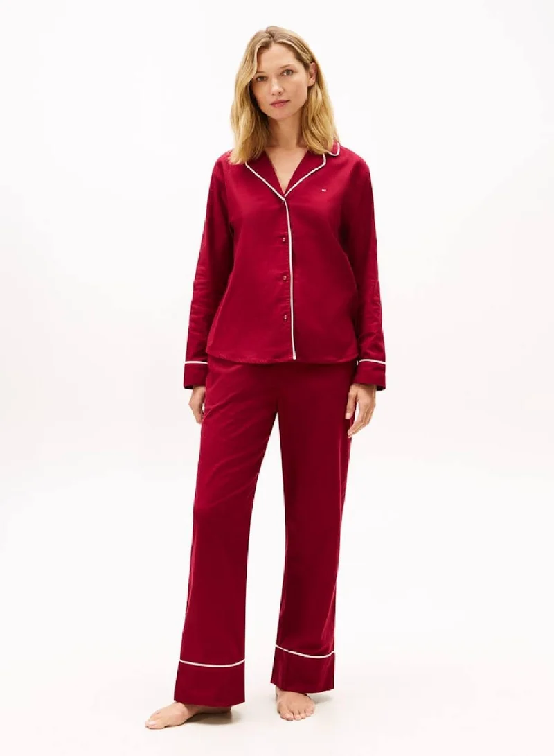 TOMMY HILFIGER Essential Herringbone Flannel Pyjama Shirt