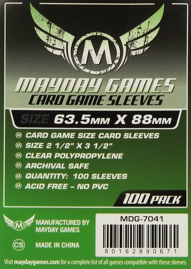 Mayday Games أكمام بطاقات لعبة ميداي 2 1/2" × 3 1/2" (100 عبوة) - Image 1