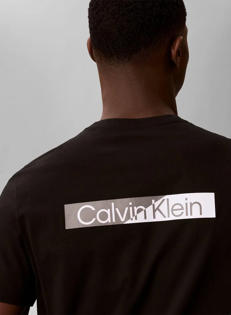 CALVIN KLEIN Black Graphic T-Shirt for Men | Best Price UAE