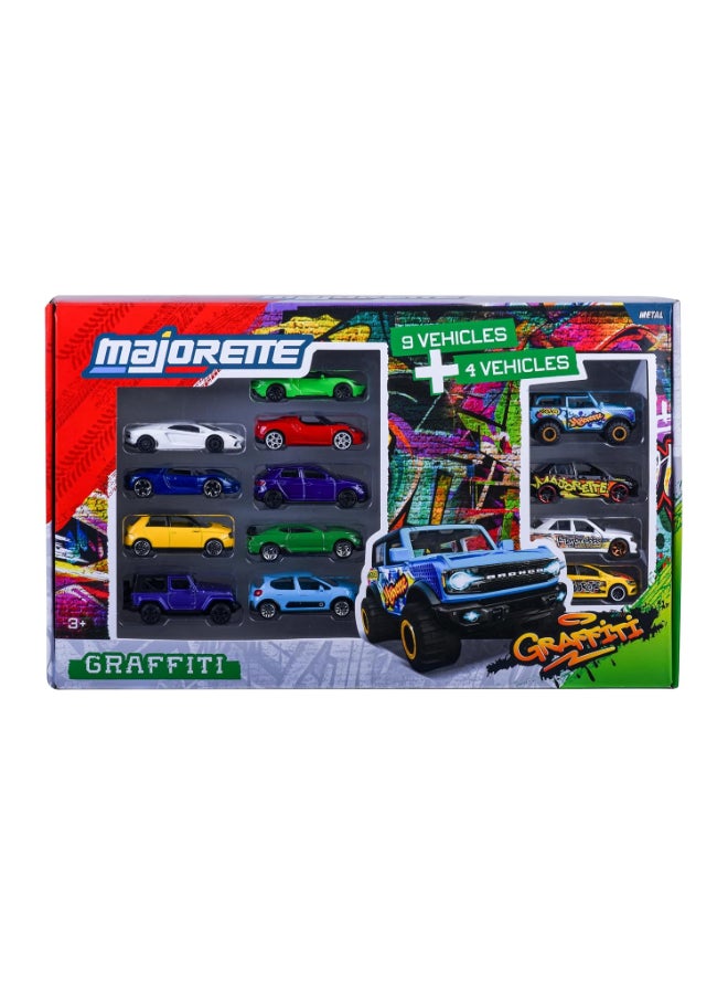 Majorette Graffiti Edition Die-cast Cars Gift Pack (Pack of 13) - Image 1