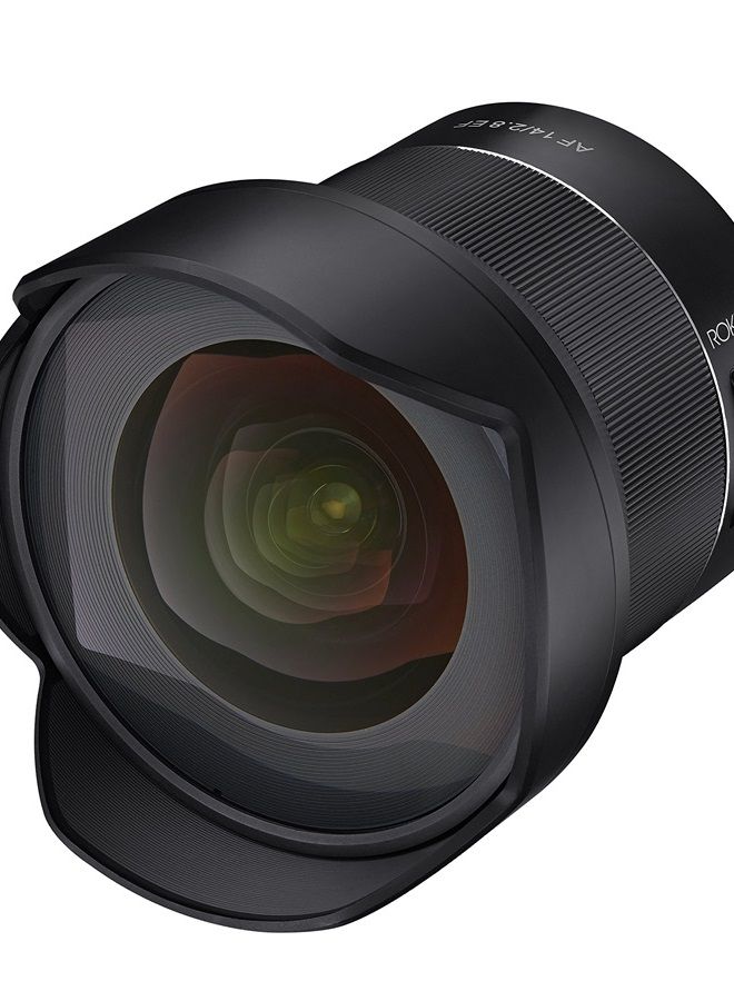 Rokinon AF 14mm F2.8 Weather Sealed Auto Focus Wide Angle Lens for Canon EF, Black (IO14AF-C)  - Image 2