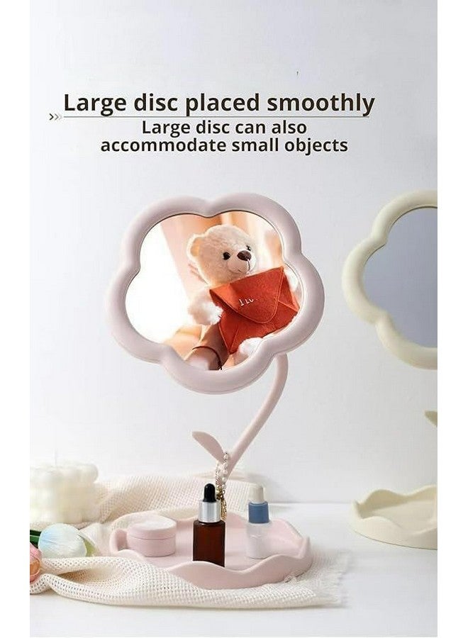 Simxen Desktop Makeup Mirror Flower Compact Mirror Children's Room Decor Bathroom or Bedroom Birthday Party Favors Birthday for Girls Women - Image 4