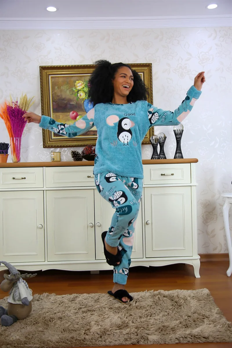 اكبينيز Welsoft Polar Women's Pajamas Set 8501