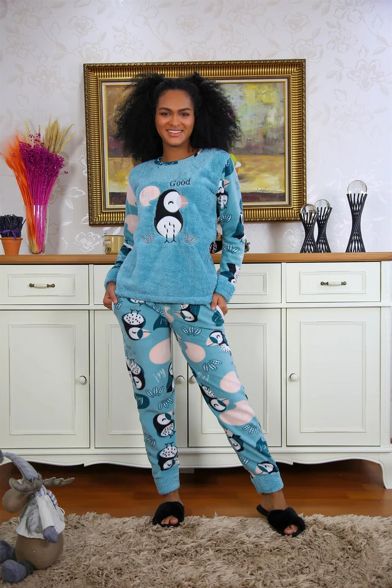 اكبينيز Welsoft Polar Women's Pajamas Set 8501