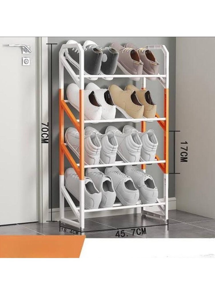 Generic 👞 Metal shoe rack with plastic construction - stylish and practical shoe organization 
