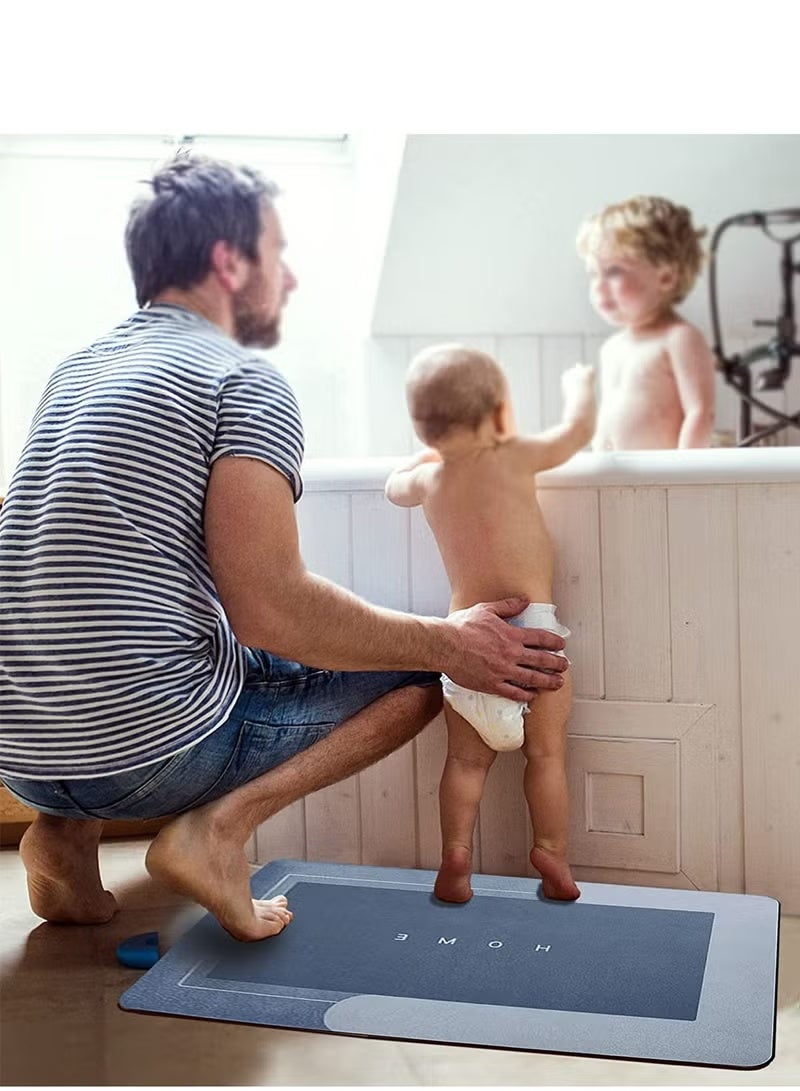 Super Absorbent Soft Non-Slip Quick Drying Floor Bath Tub Mat 45x75 cm - Image 4