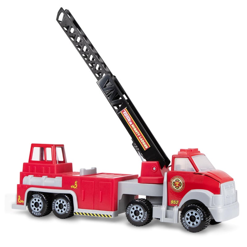Tonka Steel Classics Hook N Ladder Fire Truck  Made with Steel  Sturdy Plastic Red Toy Construction Truck Boys and Girls Kids Toddlers Ages 3 - Image 3