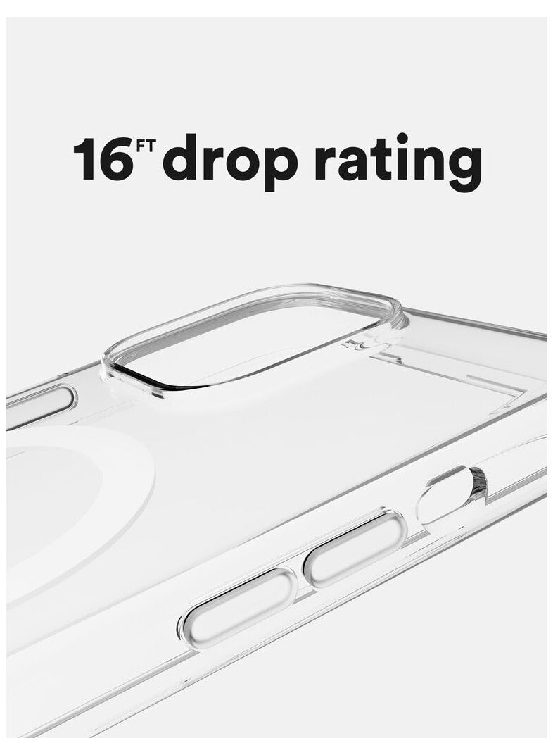 iPhone 14 Pro Case with MagSafe, [Strong Magnet] [Non-Yellowing] [Military Grade Protection] Magnetic Clear Slim Thin Bumper Phone Cover for Apple 14pro (Clear-Mag Safe) - Image 4