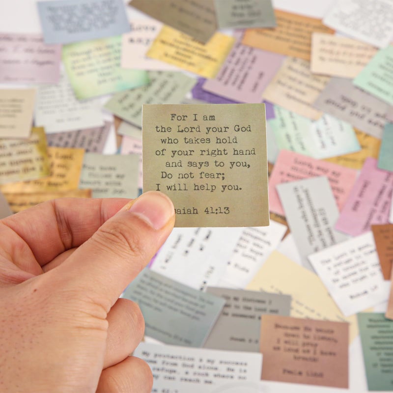 XIHIRCD 120pcs Christian Jesus Stickers, Bible Verse Stickers Inspirational Design Faith Stickers Decals Biblical Verse Christian Scripture Religious Gifts for Scrapbook Water Bottle Laptop Journal Supply - Image 3