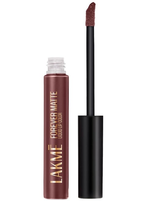 Lakme Forever Matte Liquid Lip Colour Intense Matte Finish All Day Long Smudgeproof and Looks Freshly Applied For Upto 20Hrs Mauve Party 5.6 ml