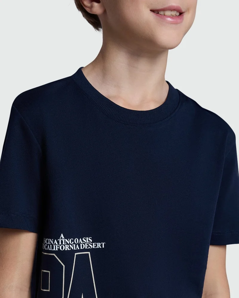 Ovs Tee For Boys In Sky Captain Blue