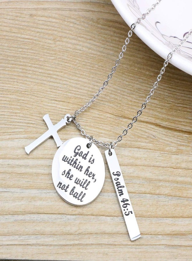 MEMGIFT Bible Verse Cross Pendant Christian Necklace Prayer Charm Faith Religious Jewelry for Women - Image 5