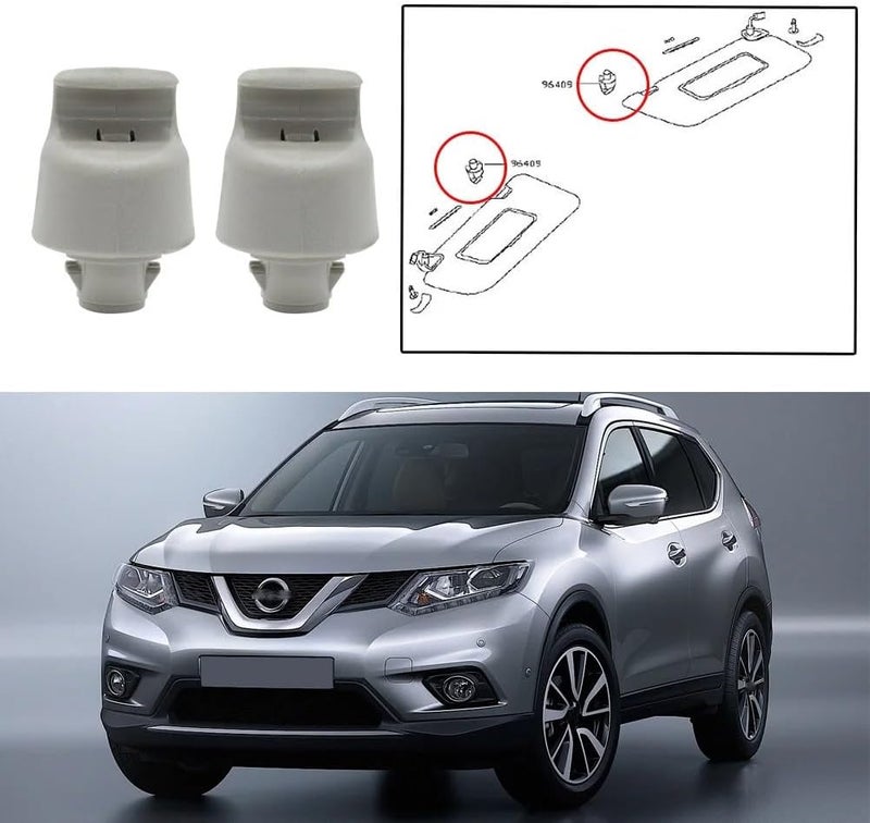 Wivplex Sun Visor Hook Clips for Nissan Vehicles - Image 3