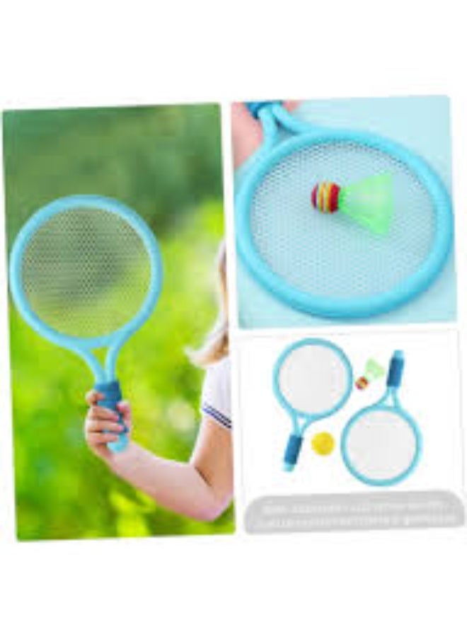 Kid Tennis Racket Sets Plastic Toddlers Badminton Set With 1 Foam Ball And 2 Shuttlecocks - Image 2