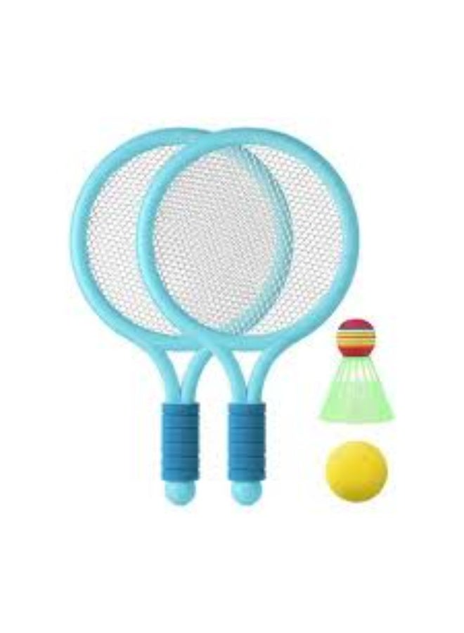 Kid Tennis Racket Sets Plastic Toddlers Badminton Set With 1 Foam Ball And 2 Shuttlecocks - Image 1