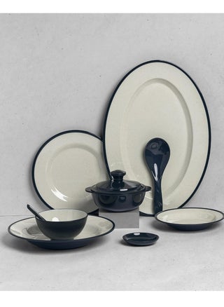 40 Piece Melamine Dinner Set Serves 6 with Colorful Rims Microwave and Dishwasher Safe, Healthy Melamine Dinner Plate Set, 40 Pieces - pzsku/ZB50E439293ADB69B714AZ/45/_/1730987741/2d9bbfd3-8d18-4ba9-b7db-44be216abada