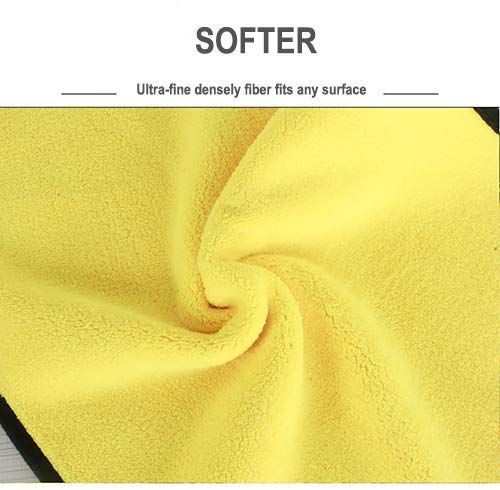 OAN All Purpose Microfiber 800 Gsm Cloth For Cleaning, Dusting, Detailing & Polishing (Random Colour, 80X50 Cm ) - Pack Of 4, Multicolor - Image 2