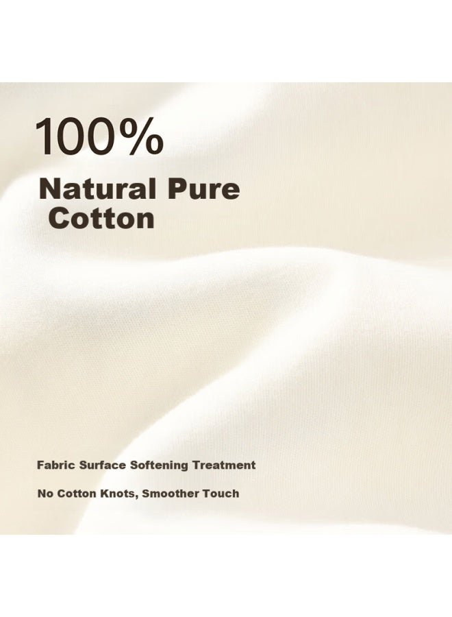 FENTENGCARE Fenteng Kean Women's Sleepwear Spring New Pure Cotton Soft Cotton Wearable Round Neck Long Sleeve Homewear Set Q0053 - Image 4
