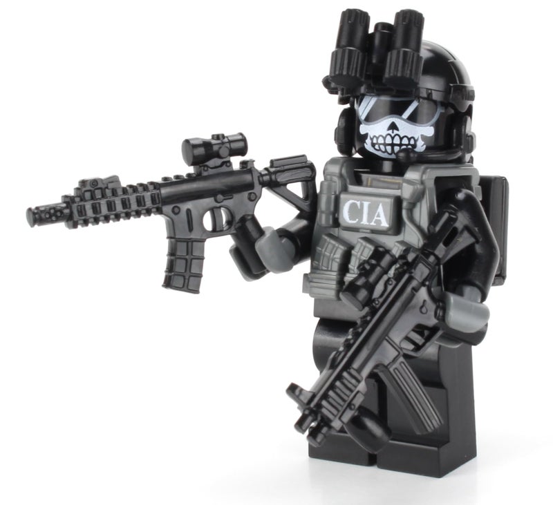 Battle Brick دبابة بريك بارتفاع 16 بوصة CIA شبح SADSOG كوماندو مخصص دمية مصغرة رأس عسكري أصلي مطبوع في الولايات المتحدة هدية رائعة للأعمار من 10 إلى البالغين AFOL - Image 2