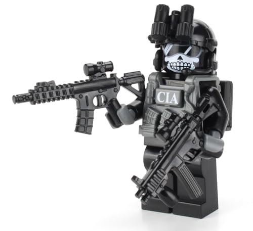 Battle Brick دبابة بريك بارتفاع 16 بوصة CIA شبح SADSOG كوماندو مخصص دمية مصغرة رأس عسكري أصلي مطبوع في الولايات المتحدة هدية رائعة للأعمار من 10 إلى البالغين AFOL - Image 1