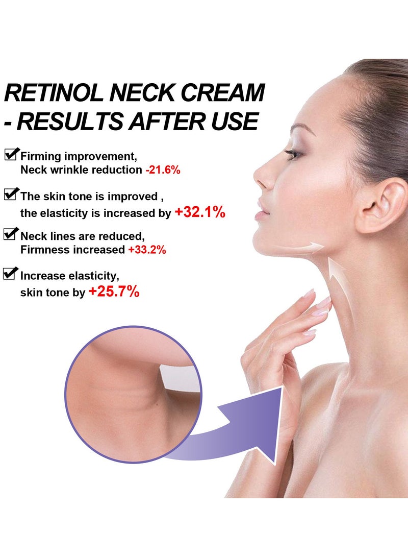 EELHOE Retinol Neck Cream, Retinol Advanced Firming Cream,Neck Firming Cream, Firming and Lifting Neck Cream, Tighten And Lift Neck Cream,Firming & Hydrating Treatment for a Youthful Neckline - Image 3