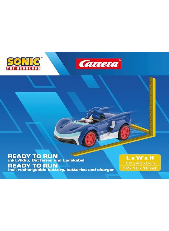 Carrera RC 2.4GHz Team Sonic Racing Mini RC, Sonic I Officially Licensed SEGA I 1:43 Scale I Up to 5 km/h I Ready to Run I For Ages 6+ - Image 3