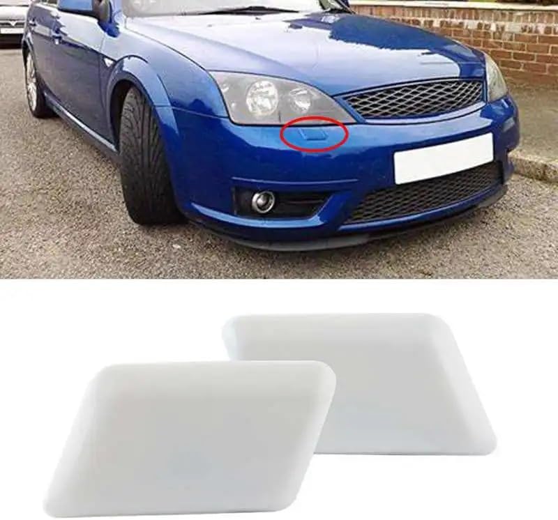 QASULER Headlight Washer Nozzle Cover Set for Ford Mondeo MK3 - Image 4