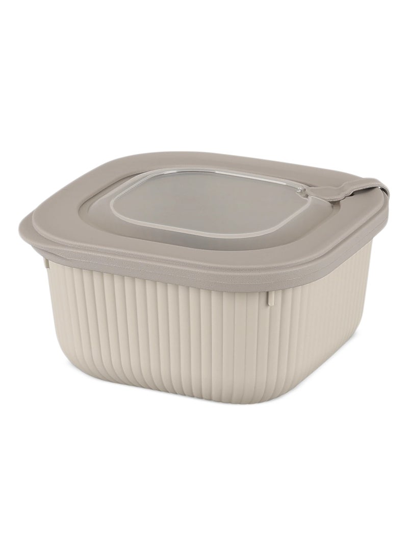 Happy Home 3-Piece Food Storage Container Set– Microwave & Freezer Safe Lids – 600ml, 1100ml, 1800ml – Ideal for Storing Meals, Salads, Vegetables, Fruits, Meat, Beans & Dry Foods – Durable, Food-Safe Plastic, Easy to Clean, Practical & Stylish Kitchen Organizer - Image 2