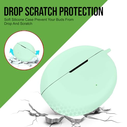 Cocoonkart Silicone Case Cover Compatible for OnePlus Nord Buds 3 | 3 Pro (Light Green) - Image 5