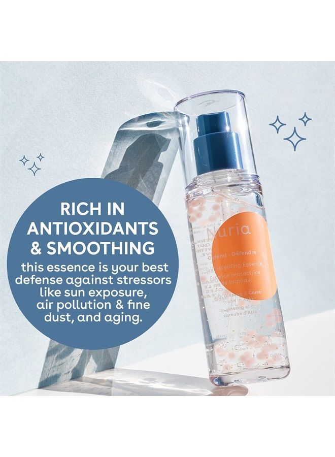 Nuria Defend Skin Shielding Essence, Antioxidant-Rich Lightweight Face Essence with Ginseng, Carob, and Niacinamide, 50mL/1.7 fl oz - Image 2
