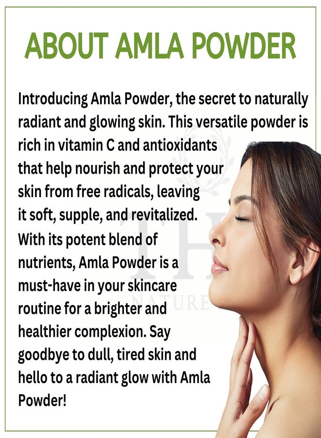 THH 1Kg Organic Amla Powder for Hair Growth and Healthy Scalp|Edible Indian Gooseberry Powder for Hair & Skin| Artificial Colour, & Preservatives-Free - Image 4