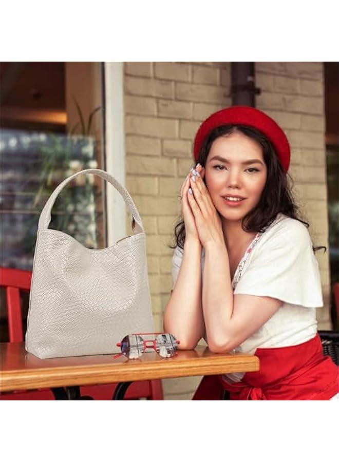 Arabest Shoulder Bag for Women Trendy Summer Hobo Handbag Purse Top-handlde Tote Bag - Image 2