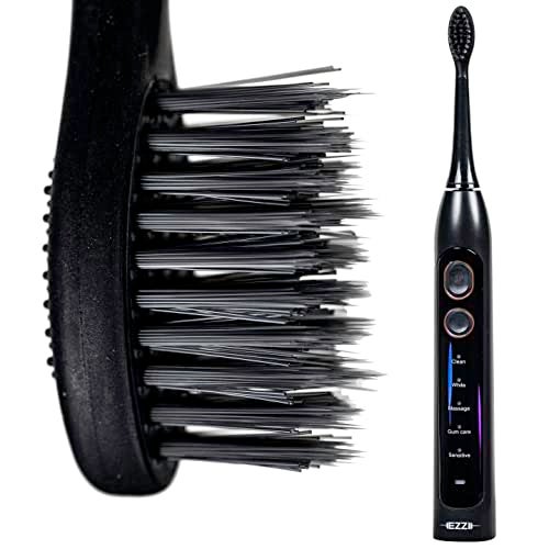 EZZI Sonic Electric Toothbrush | Ultra Soft Tapered Bristles | 60-Day Rechargeable Battery | 42,000 Vibrations/Min | for Adults, Sensitive Teeth, Receding Gum Disease, Whitening, Braces, Travel - Image 1